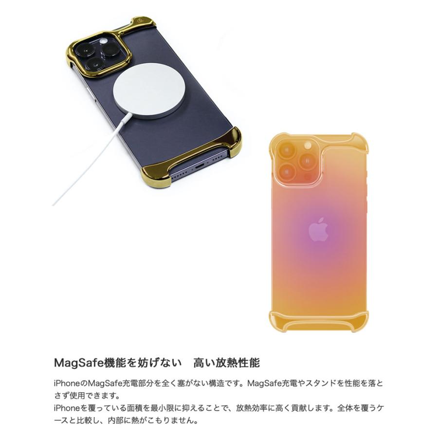 Arc アーク iPhone 15 Pro Max Pulse アルミバンパー ミラーゴールド AC26352i15PM ネコポス不可｜ec-kitcut｜05