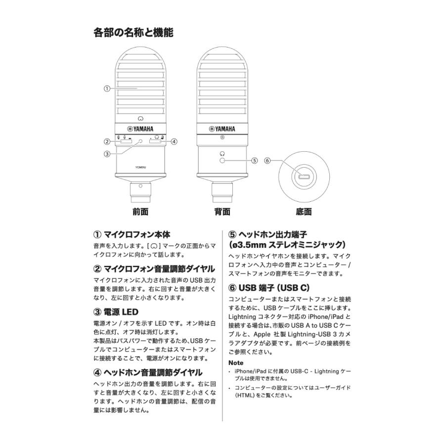 YAMAHA（ヤマハ） YCM01U 単一指向性 カーディオイド USB コンデンサー