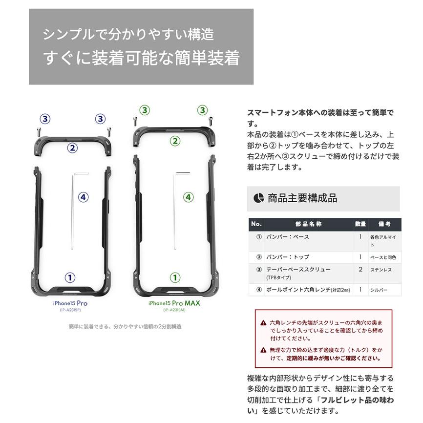 alumania アルマニア iPhone 15 Pro Max EDGE LINE アルミフルビレット