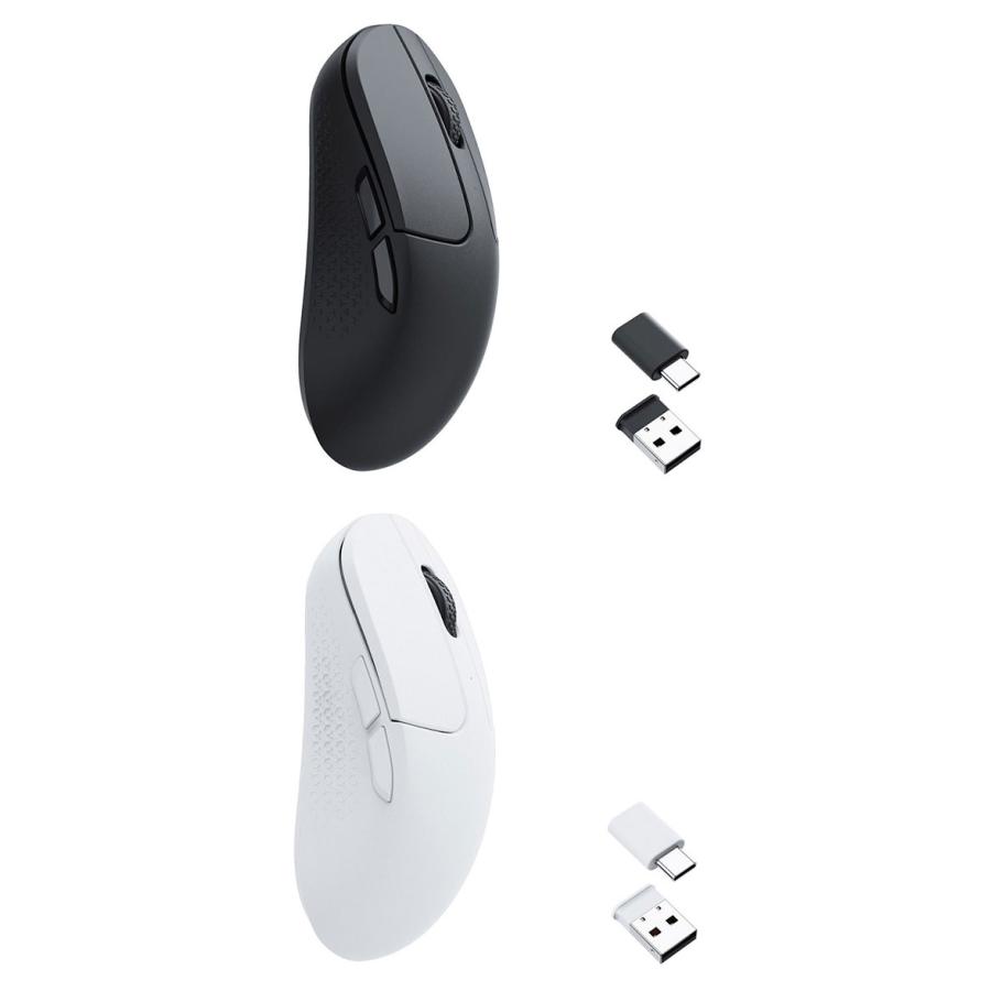 Keychron M3 Mini ワイヤレスマウス 有線 / Bluetooth 5.1 / 2.4GHz ワイヤレス対応 USB A / Type-C レシーバー付属 ブラック