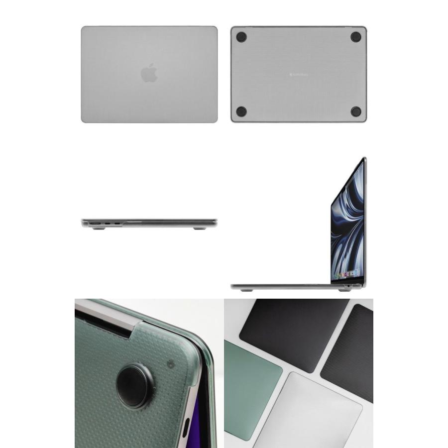 SwitchEasy スイッチイージー MacBook Air 13インチ M3 2024 / M2 2022 Touch Transparent White SE_M21CSPCT2_TH ネコポス不可｜ec-kitcut｜02