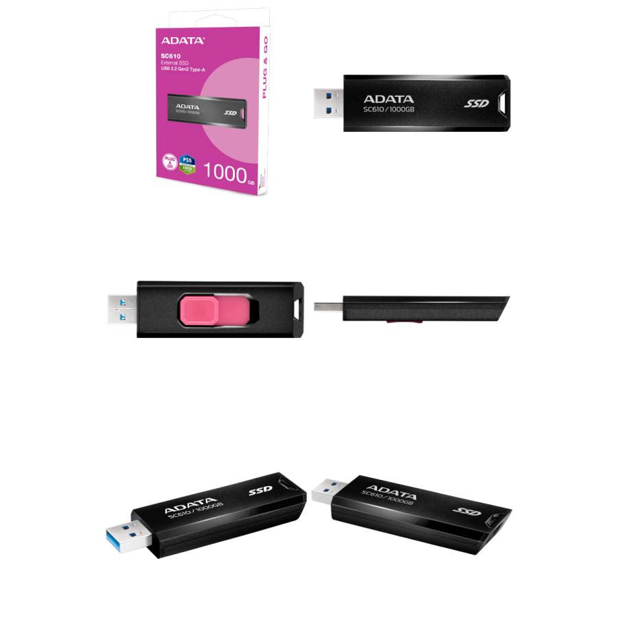 A-DATA 【並行輸入品】ADATA エーデータ 1TB SC610 スティック型SSD