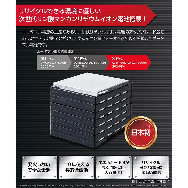 Energizer エナジャイジャー Portable Power Station PPS1100W2F
