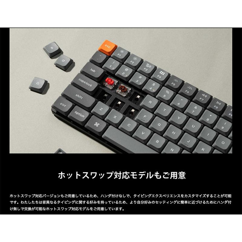 Keychron K3 Max QMK/VIA Mac日本語配列 ホットスワップ Gateron ロープロファイル 2.0 赤軸 RGBライト メカニカルキーボード ネコポス不可｜ec-kitcut｜06