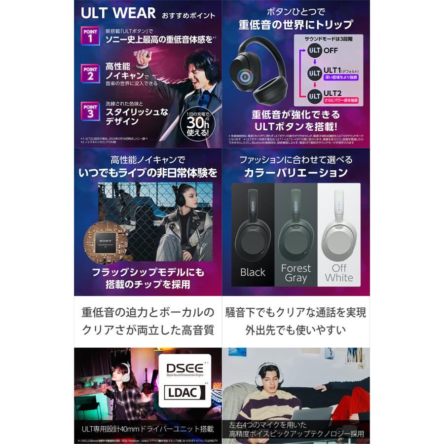 SONY（ソニー） ULT WEAR ワイヤレスノイズキャンセリング Bluetooth