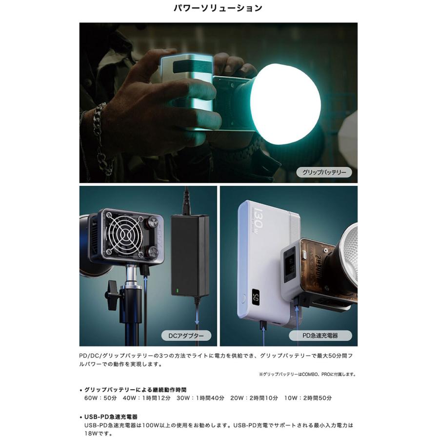 ZHIYUN MOLUS X60 RGB スタンダードタイプ COBライト LED ジーウン 