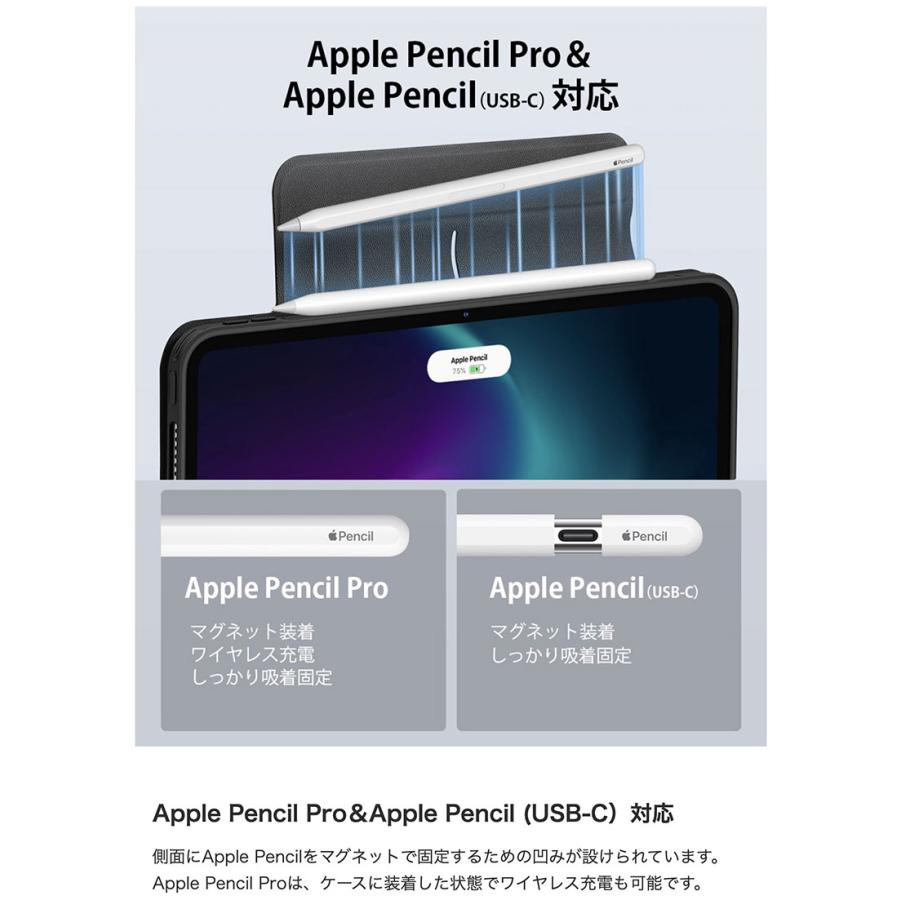 ESR イーエスアール 11インチ iPad Air M3 2025 / M2 2024 / 10.9インチ iPad Air 5 / 4 REBOUND 360 ハイブリッド 2WAYカバー  グレー ネコポス送料無料