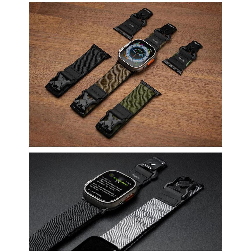 bitplay ビットプレイ Apple Watch 49 / 46 / 45 / 44mm Fidlockウォッチバンド ブラックバックル ダークブラック AWUB-BK-V1-01の画像