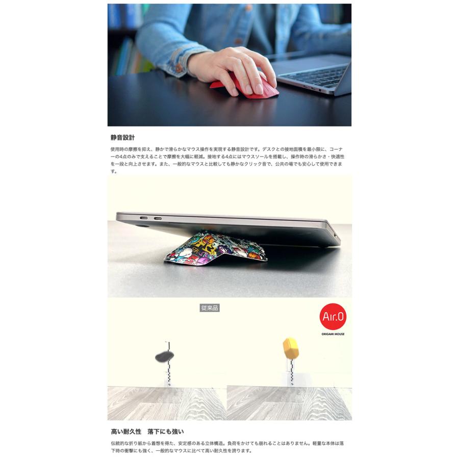 myAir.0 OriMouse オリマウス ポータブルマウス Mid Gray Fabric