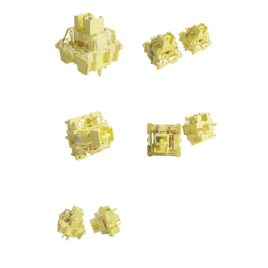 キーボード Keychron Q1 Pro + Akko V3 Cream yellow Akko V3 Cream Yellow Pro スイッチ (第3世代) 45pcs メカニカル