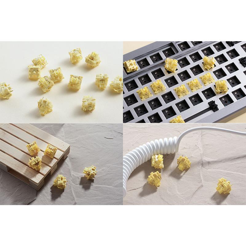 Akko アッコ V3 Cream Yellow Pro スイッチ 第3世代 押下圧50gf リニア