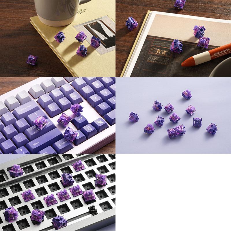 キーボード Keychron C3 Pro, Akko V3 Lavender Purple Akko アッコ V3 Lavender Purple Pro スイッチ 第3世代 押下圧40gf