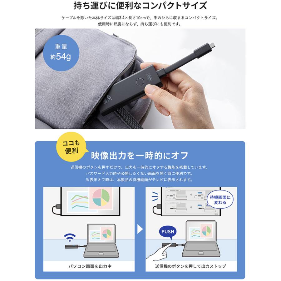 SANWA SUPPLY（サンワサプライ） SANWA 4K対応ワイヤレスHDMI
