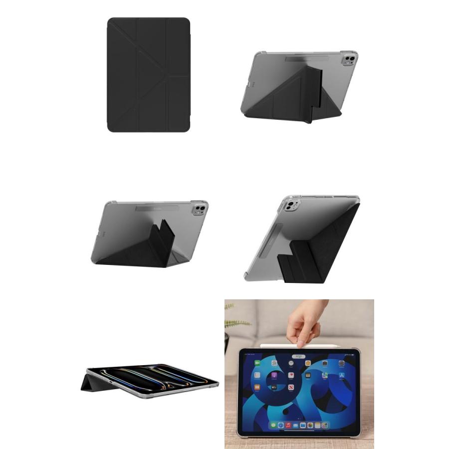 SwitchEasy スイッチイージー 11インチ iPad Pro M5 2025 / M4 2024 Origami Nude 手帳型ケース Black SE_PPECSPL5O_BK | SwitchEasy | 01
