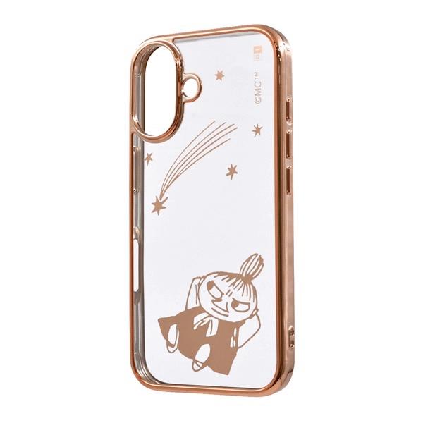 ingrem イングレム iPhone 16 ムーミン 衝撃吸収 バンパー メタリック ハイブリッドケース リトルミイ星空_メタリック | ingrem