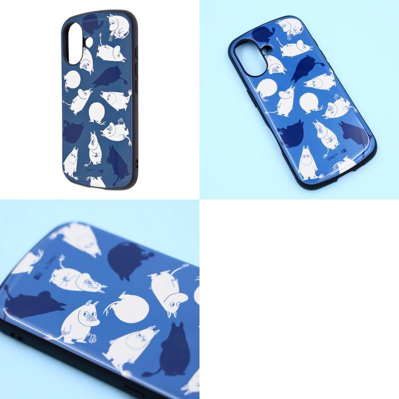 ingrem イングレム iPhone 16 ムーミン 超 保護ケース MiA 衝撃吸収 バンパー ハイブリッドケース ムーミン_モノクロ総柄 | MiA（ingrem） | 01