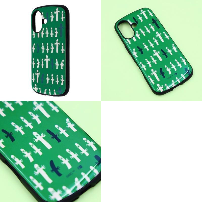 ingrem イングレム iPhone 16 ムーミン 超 保護ケース MiA 衝撃吸収 バンパー ハイブリッドケース ニョロニョロ_モノクロ総柄 | MiA（ingrem） | 01