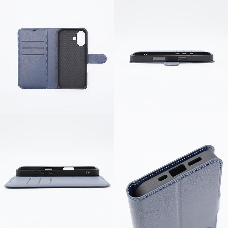 ingrem イングレム iPhone 16 ムーミン 衝撃吸収 マグネットベルト シンプル 手帳型レザーケース リトルミイとお花_3 | ingrem | 03