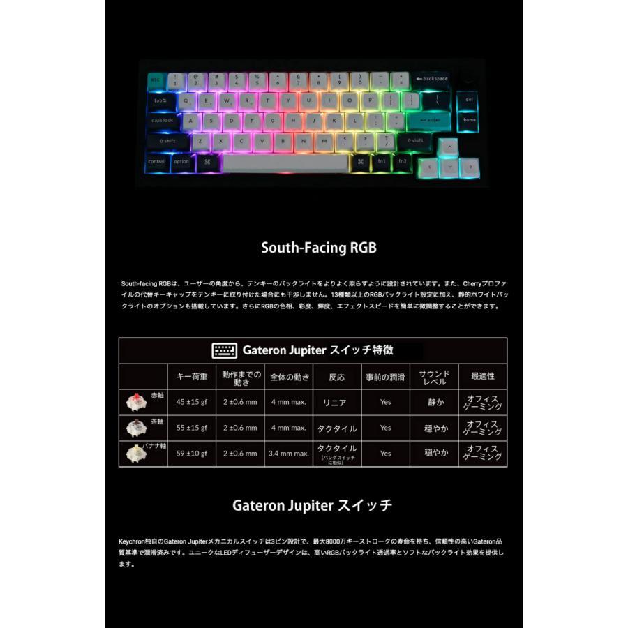 Keychron（キークロン） Keychron Q2 Max QMK/VIA シェルホワイト Mac