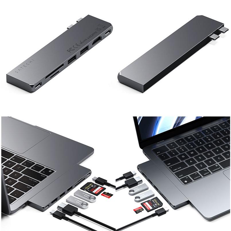 SATECHI Satechi Pro Hub Slim USB-C PRO MacBook Pro & Air PD対応