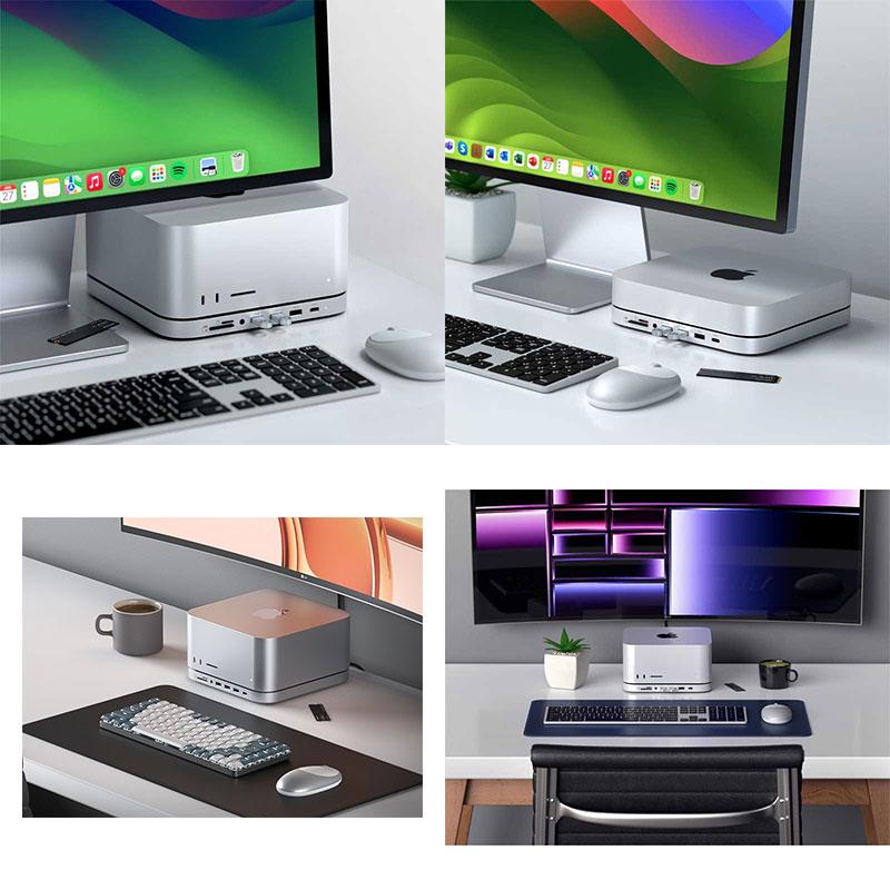 SATECHI Satechi サテチ Stand & Hub for Mac Mini Studio with SATECHI Satechi サテチ Stand & Hub for Mac Mini Studio with