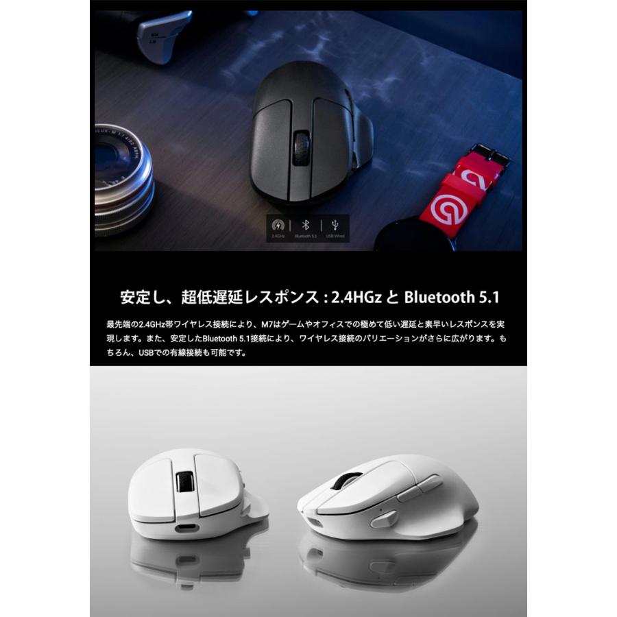 Keychron M7 ワイヤレスマウス M7-A3 ホワイト