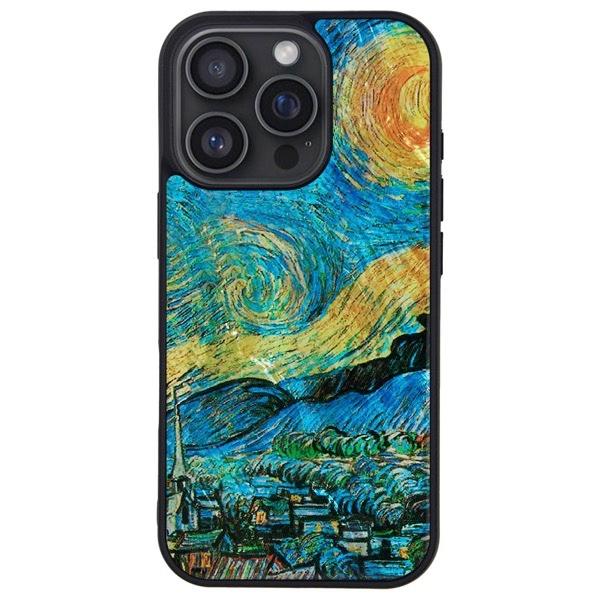 ikins（アイキンス） iPhone 16 Pro 天然貝ケース 星月夜 フィンセント
