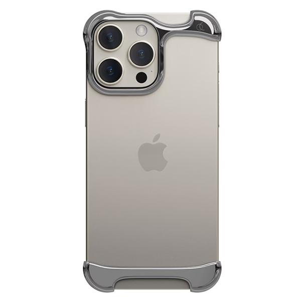 iPhone 16 Pro Arc Pulse ミラーシルバー バンパー ケース Arc アーク iPhone 16 Pro Max Arc Pulse アルミバンパー ミラー