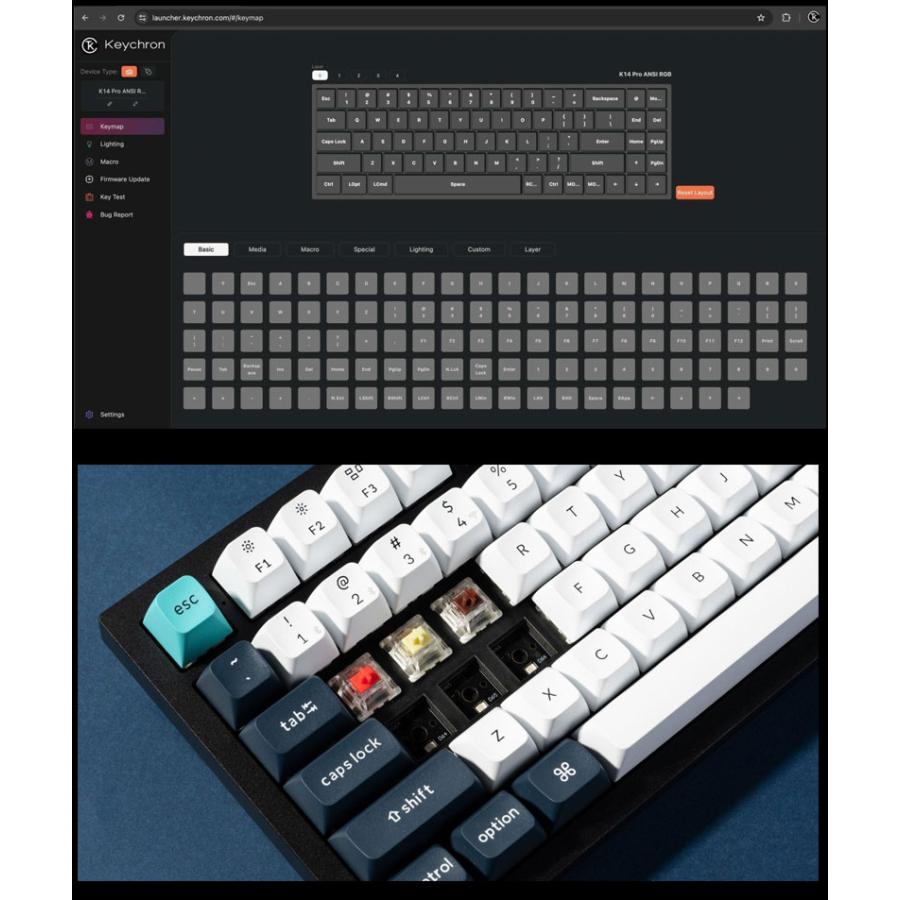 Keychron Q6 Max メカニカルキーボード US配列 赤軸 Keychron（キークロン） Keychron Q6 Max QMK/VIA シェルホワイト Mac