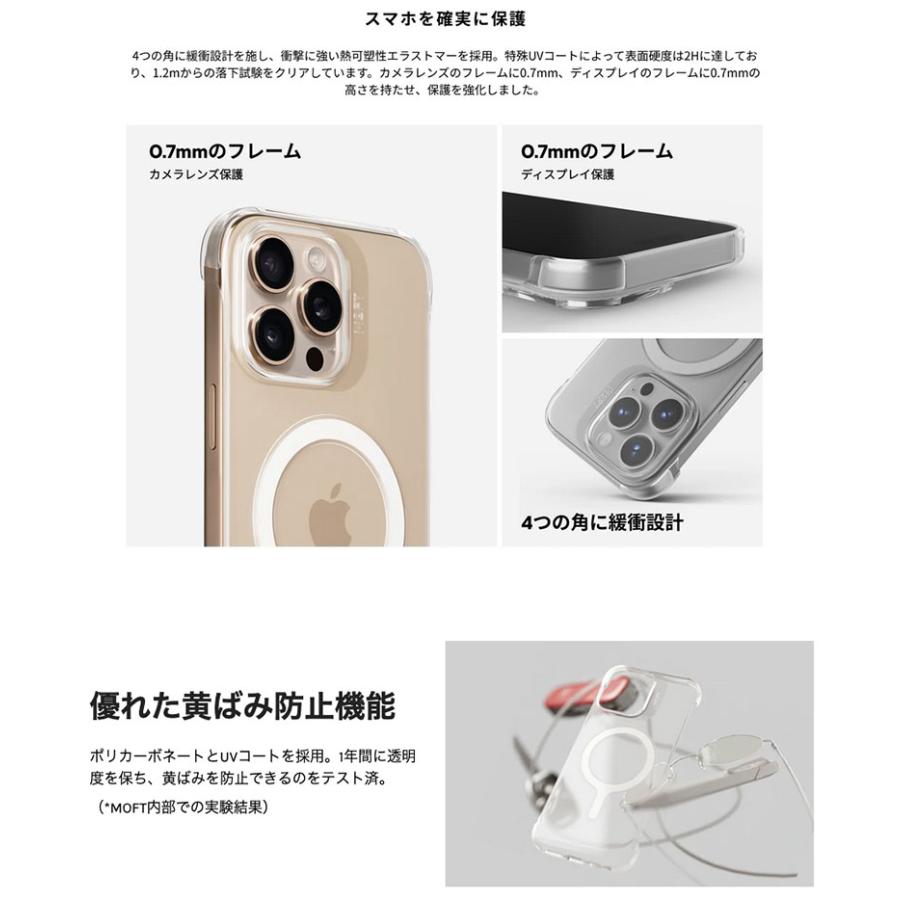 MOFT モフト iPhone 16 Pro Max MAGSAFE対応ケース クリア MD021-1