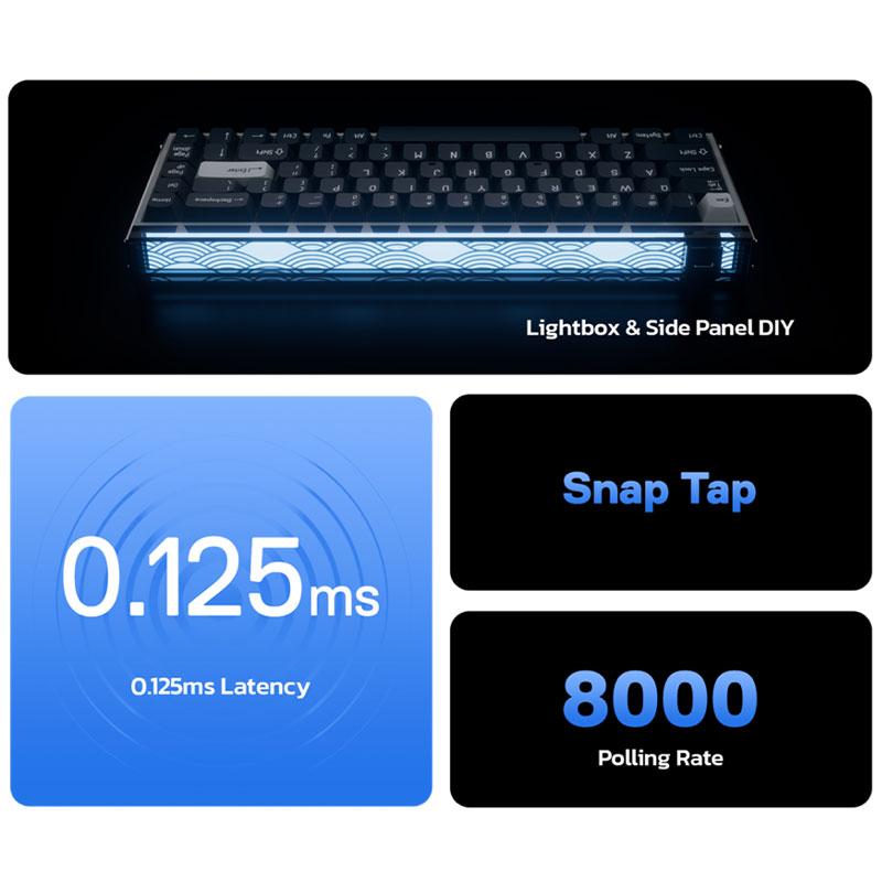MelGeek MADE68 Pro 65% 英語配列 有線 8000Hz ラピッドトリガー対応 