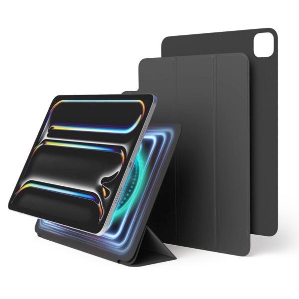 elago エラゴ 11インチ iPad Pro M5 2025 / M4 2024 MAGNET FOLIO 手帳型ケース Dark Grey EL_PPECSPLMF_DG