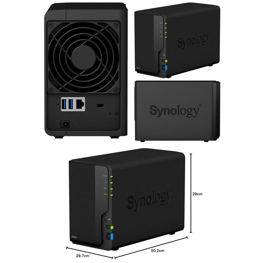 う*さ様 Synology NASキット 2ベイ DS223j DiskStation DS223j | Synology 2ベイオールインワンNASキット