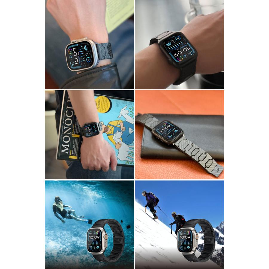 ジャストモバイル Just Mobile Apple Watch バンド カーボン 49 / 46
