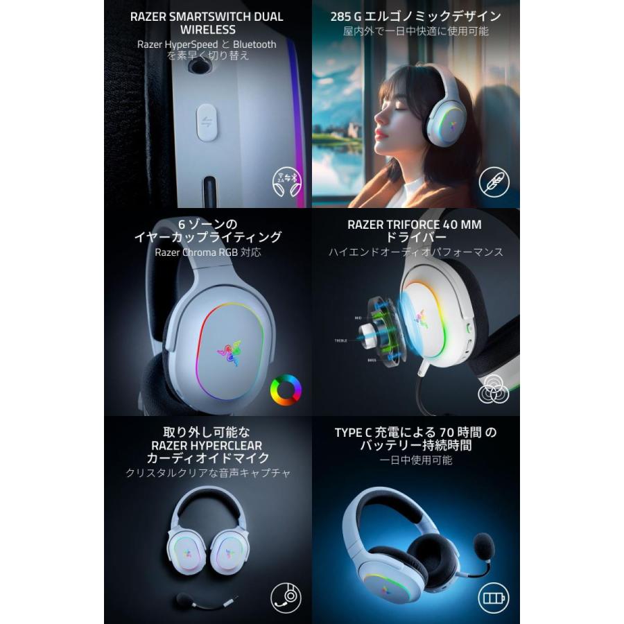 Razer（レイザー） Razer Barracuda X Chroma 2.4GHz / Bluetooth 5.2