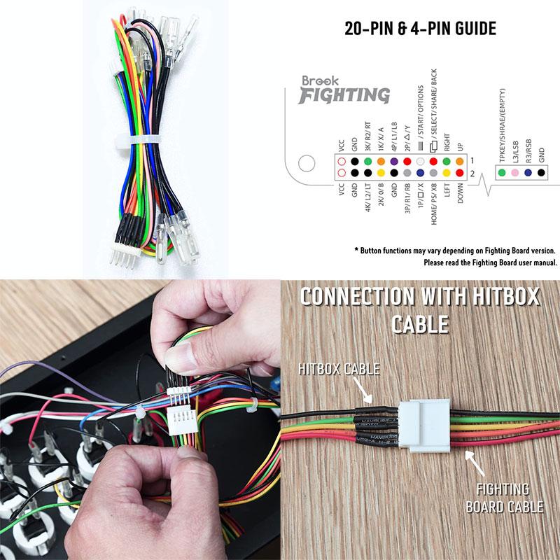 Brook ブルック Hitbox Cable レバーレスアケコン用ケーブル Hitbox