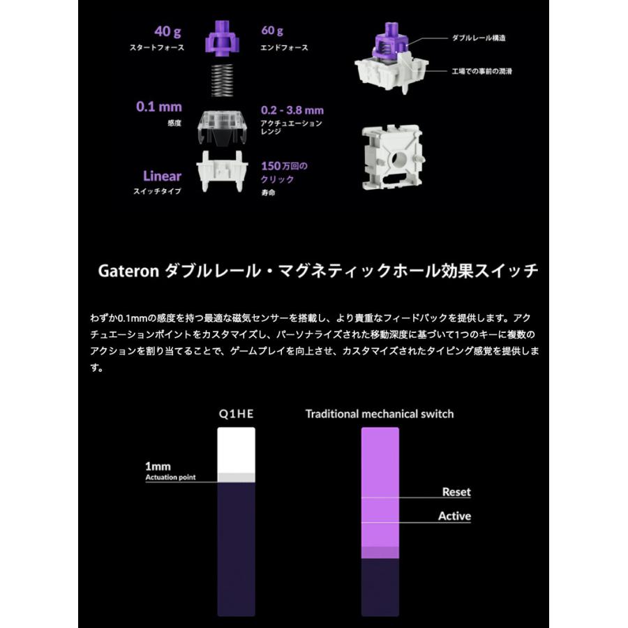 Keychron（キークロン） Keychron Q1 HE 英語配列 マグネットスイッチ