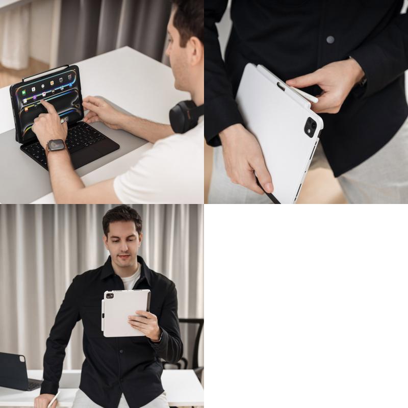 MagEasy マグイージー 11インチ iPad Pro M5 2025 / M4 2024 CoverBuddy ApplePencil 収納付ケース White ME_PPECSPCCY_WH | MAGEASY | 01