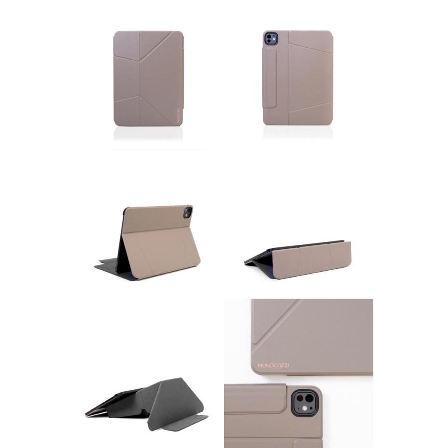 MONOCOZZI モノコジー 11インチ iPad Pro M5 2025 / M4 2024 LUCID REFINED RAISE 手帳型ケース Elephant Grey MC_PPECSAILR_EG | ブランド登録なし | 01