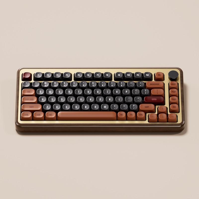 Akko MU02 75% 木製メカニカルキーボード 英語配列 Rosewood