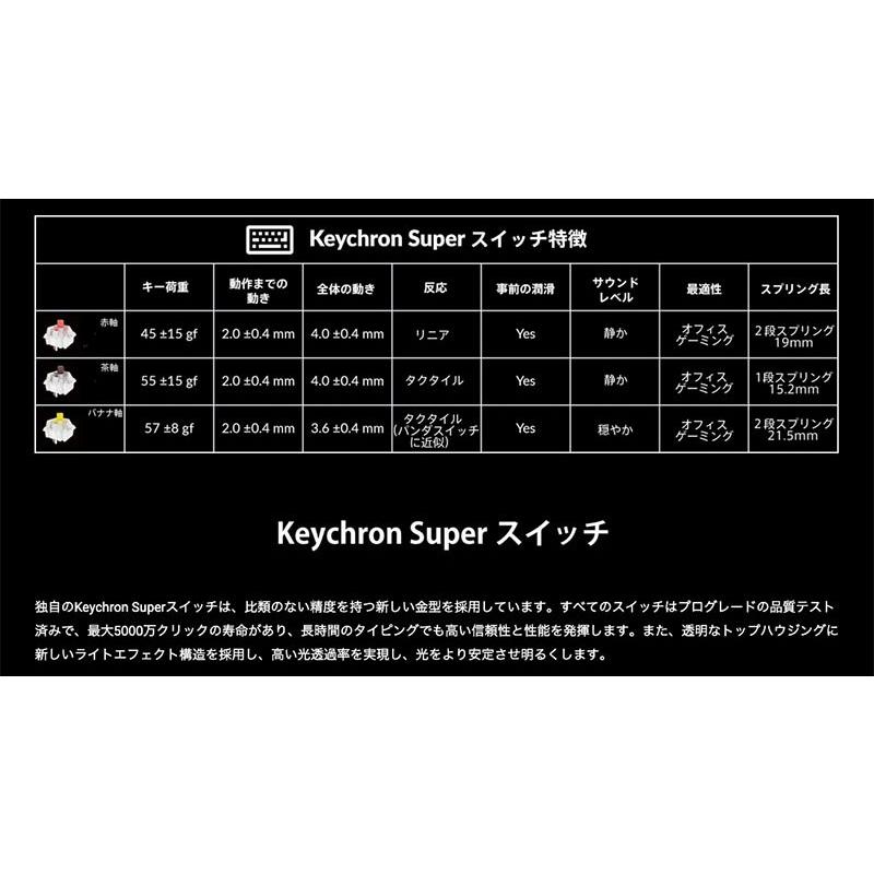 Keychron K2 Max QMK Mac日本語配列 Superスイッチ バナナ軸