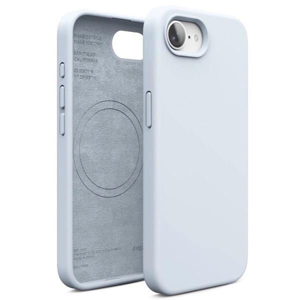 elago エラゴ iPhone 17e / 16e MAGNETIC SILICONE CASE マグネット搭載 シリコンケース Light Blue EL_IS4CSSLS5_LB
