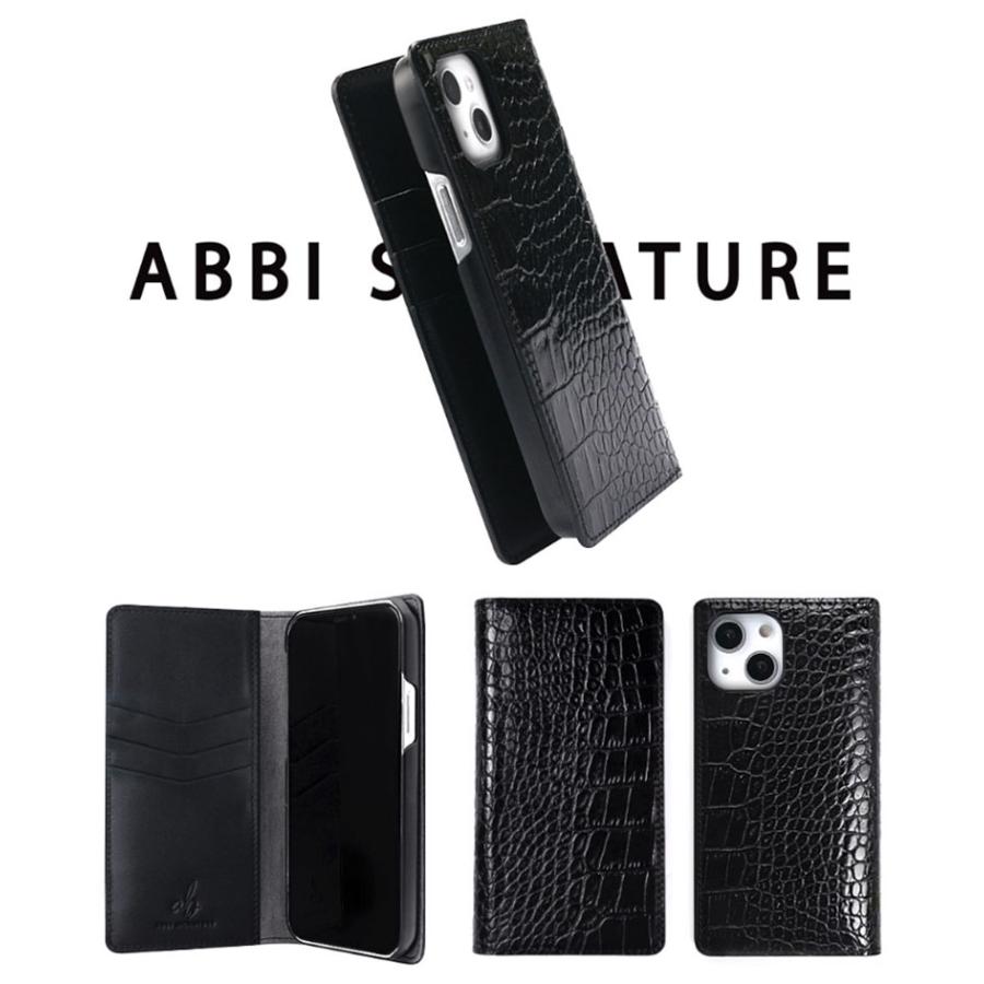 SIGNATURE アビー シグネチャ iPhone 16e LIPARI イタリアンレザー MagSafe対応 ダイアリーケース  ネイビー ABS27518i16E 【EXECUTIVE】 ネコポス不可