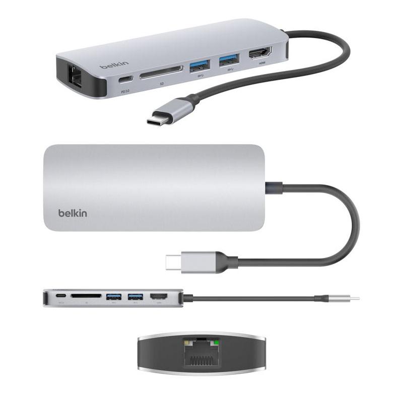 Belkin Connect USB-Cイーサネット ハブ 6-in-1 2個 Belkin（ベルキン） Connect USB-C 6-in-1 イーサネットハブ PD対応