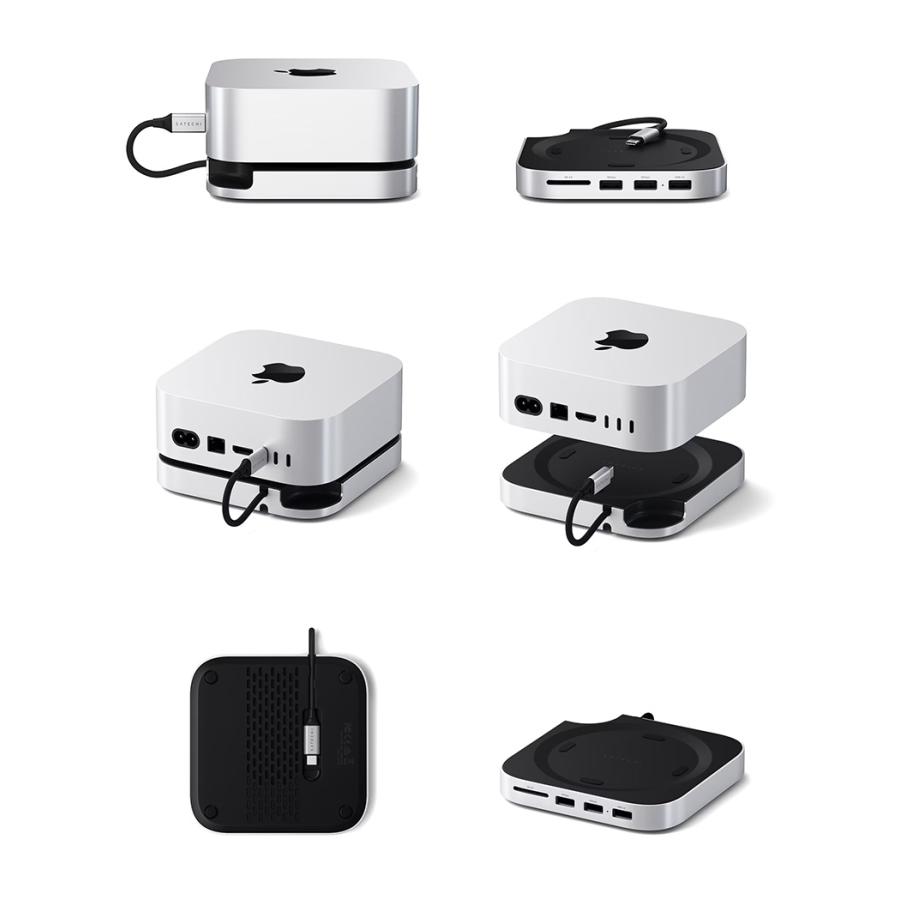 SATECHI Mac mini M4 ハブ スタンド SSDケース エンクロージャー SD