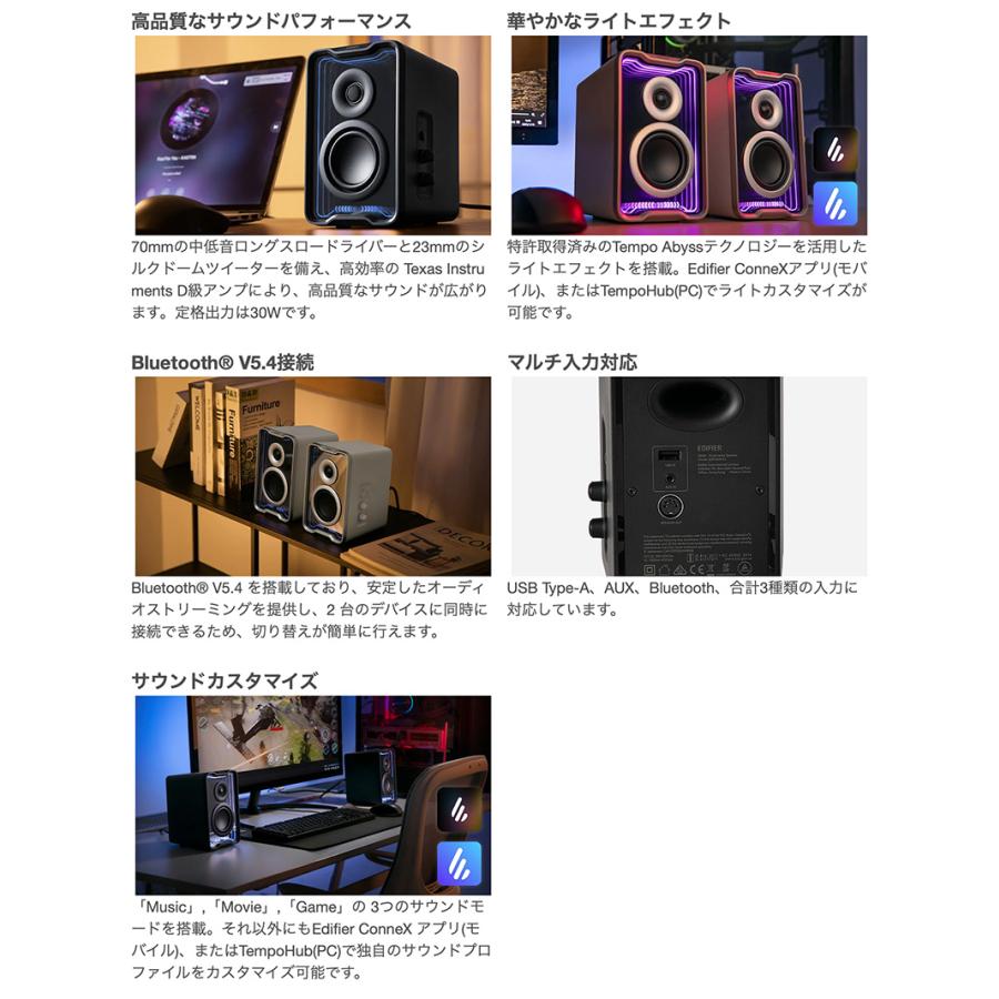 Edifier Edifier QR30 2.0 デスクトップアクティブスピーカー ブラック