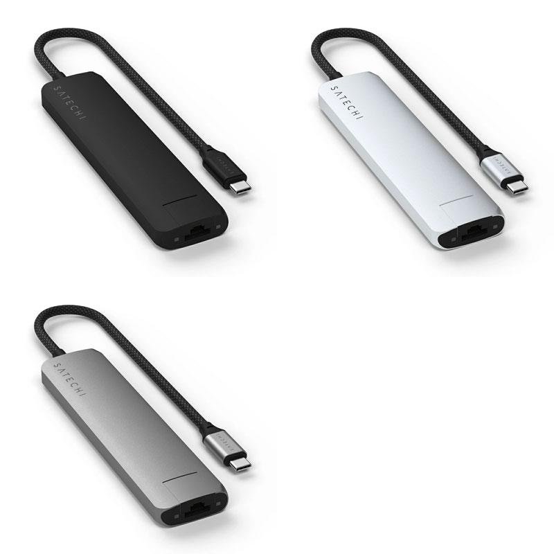 Satechi 7-in-1 USB-C Slim Multiport Adapter with Ethernet PD対応 スリムマルチポートアダプター with イーサーネット Black | SATECHI | 03
