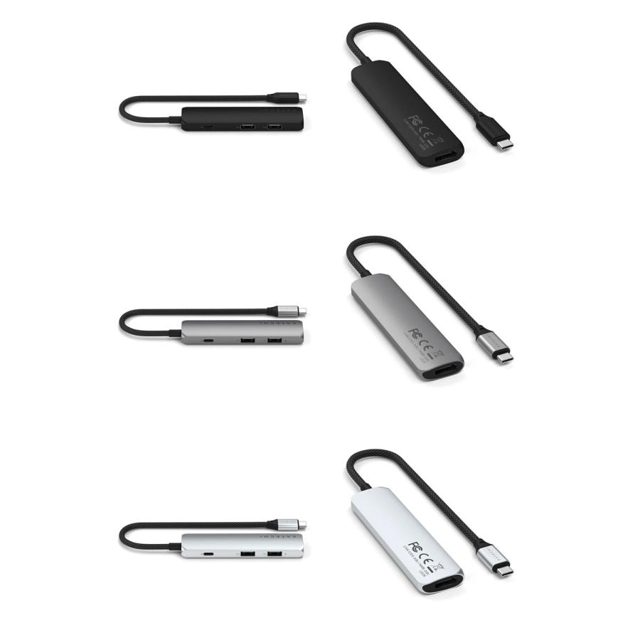 Satechi サテチ 4-in-1 USB-C Slim Multiport Adapter 4K PD対応 スリムマルチアダプター Black PST-P4SK | SATECHI | 03