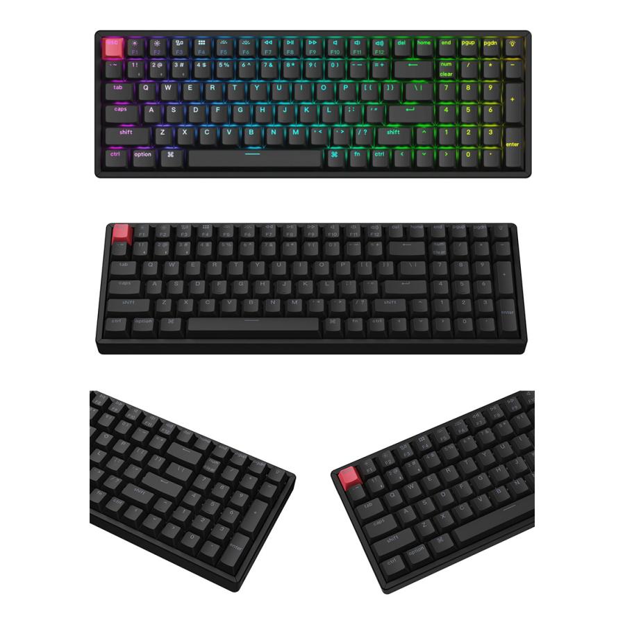 Keychron K4 Version 3 QMK Mac英語配列 Keychron Superスイッチ ホットスワップ 赤軸 RGBライト カスタム・メカニカルキーボード_11