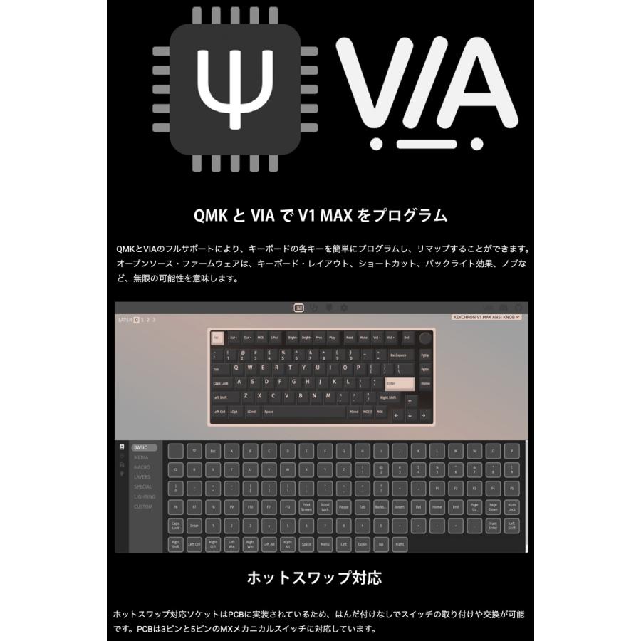 【美品】Keychron V1 Max JIS バナナ軸 レトロカラー キーボード V1 Max(バナナ軸) レトロカラー V1M-R4-JIS [有線